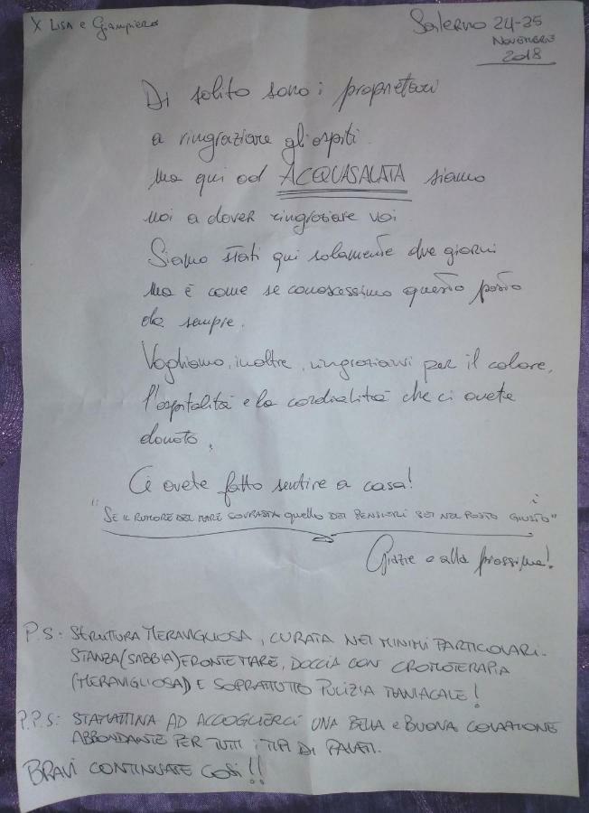 Acquasalata Salerno Exterior foto